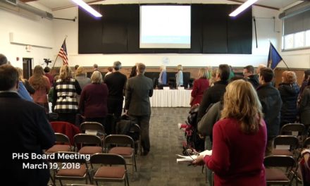 March 19, 2018 – PHS Board of Education Meeting