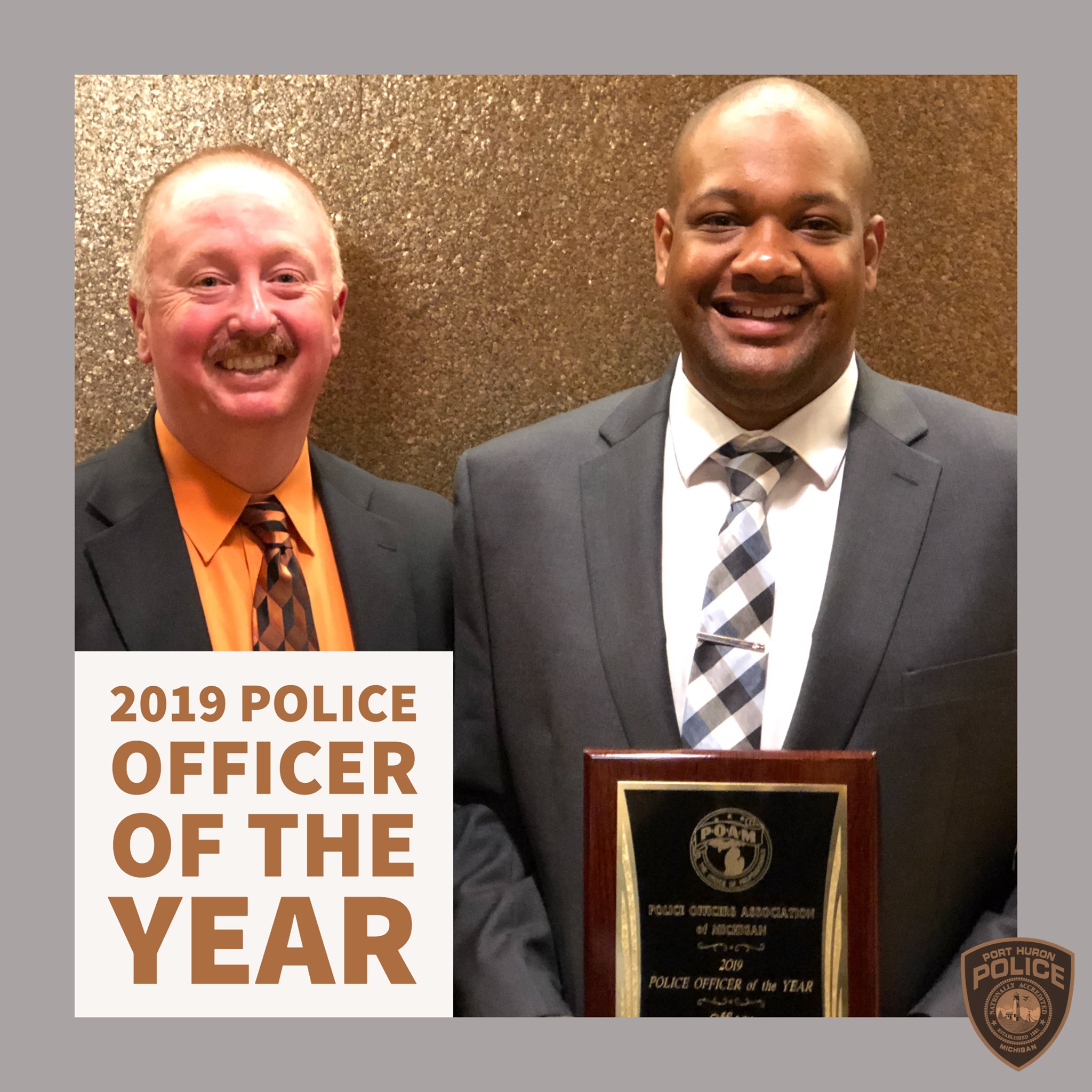 Local Port Huron Police Officer Named 2019 Police Officer of the Year