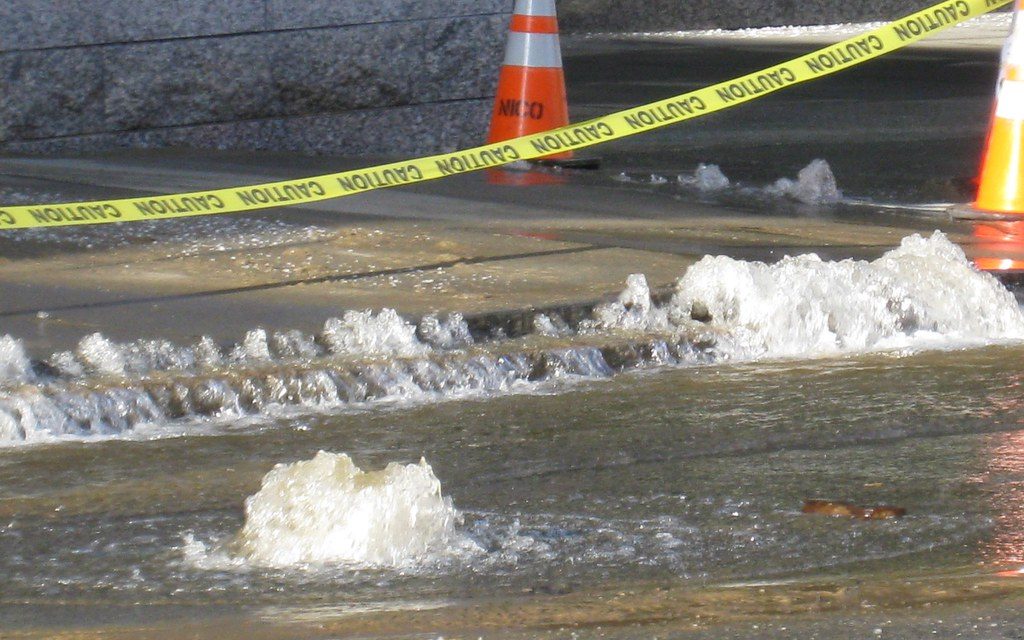 Water Main Break Causes Low Pressure, Closures in Marysville