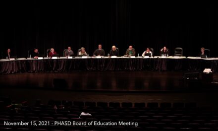 November 15, 2021 – PHASD Board of Education Regular Meeting